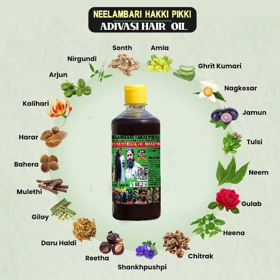 Neelambari Hakki Pikki Adivasi Hair Oil All Veriants